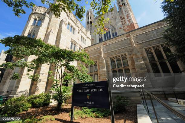 yale law school - yale campus stockfoto's en -beelden