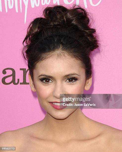 Actress Nina Dobrev attends the 12th annual Young Hollywood Awards at The Wilshire Ebell Theatre on May 13, 2010 in Los Angeles, California.