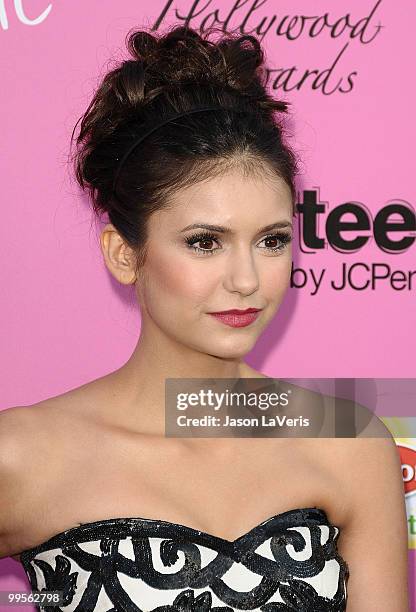 Actress Nina Dobrev attends the 12th annual Young Hollywood Awards at The Wilshire Ebell Theatre on May 13, 2010 in Los Angeles, California.