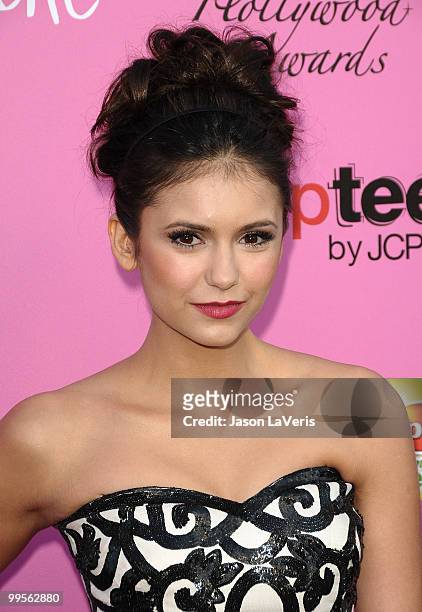 Actress Nina Dobrev attends the 12th annual Young Hollywood Awards at The Wilshire Ebell Theatre on May 13, 2010 in Los Angeles, California.