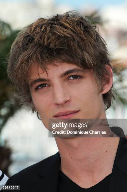 Actor Niels Schneider attends the 'Heartbeats' Photo Call held at the Palais des Festivals during the 63rd Annual International Cannes Film Festival...