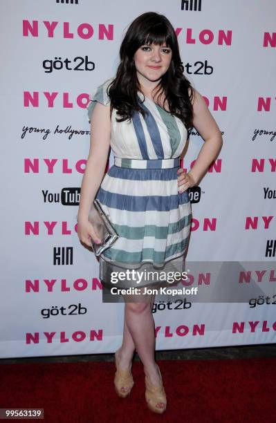 Actress Madeleine Martin arrives at NYLON Magazine's May Issue Young Hollywood Launch Party at The Roosevelt Hotel on May 12, 2010 in Hollywood,...