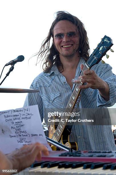 Musician Luther Dickinson of North Mississippi Allstars Duo performs on stage during The Hangout Beach Music and Arts Festival on May 14, 2010 in...