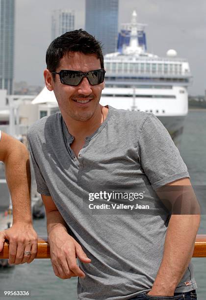 Jonathan Knight attend New Kids On The Block Concert Cruise Launch on May 14, 2010 in Miami Beach, Florida.