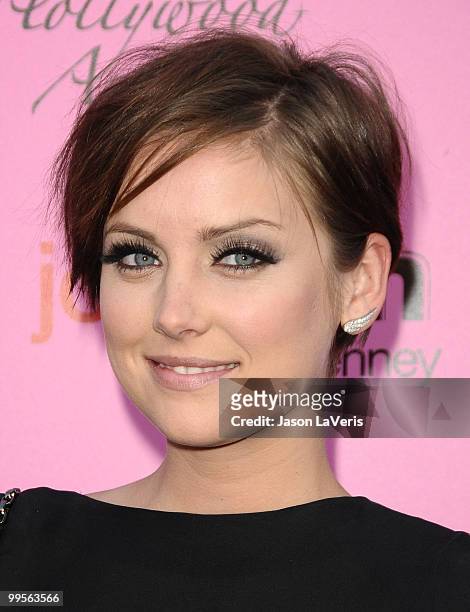 Actress Jessica Stroup attends the 12th annual Young Hollywood Awards at The Wilshire Ebell Theatre on May 13, 2010 in Los Angeles, California.