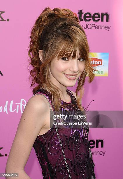 Actress Bella Thorne attends the 12th annual Young Hollywood Awards at The Wilshire Ebell Theatre on May 13, 2010 in Los Angeles, California.