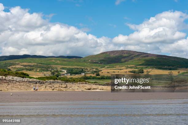 members of the public on a scottish beach - johnfscott stock pictures, royalty-free photos & images