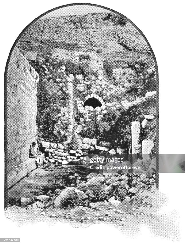 Estanque de Siloé en Jerusalén, Israel - Imperio otomano