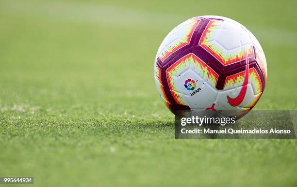 The Nike Merlin ball during training session at Paterna Training Centre on July 10, 2018 in Valencia, Spain.