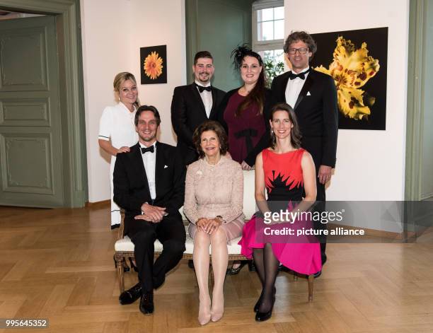 Bjoern Graf Bernadotte, Queen Silvia of Sweden and Bettina Graefin Bernadotte Sandra Graefin Bernadotte, Stefan Dedek and his wife Diana Graefin...