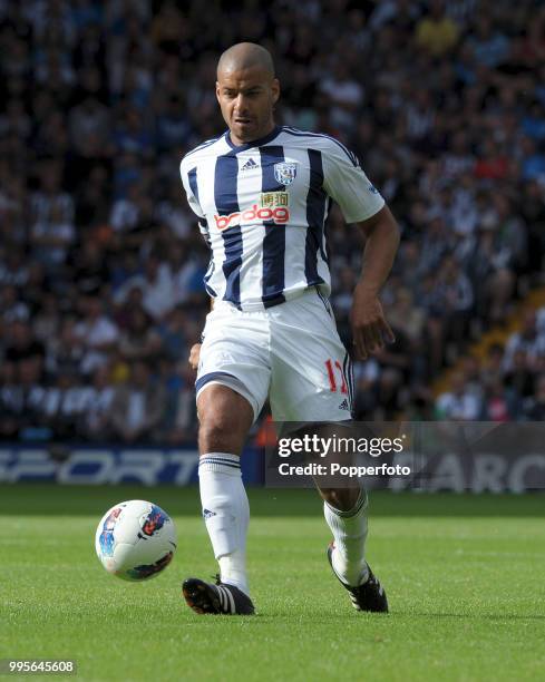 Steven Reid of West Bromwich Albion in action during the Barclays Premier League match between West Bromwich Albion and Manchester United at The...