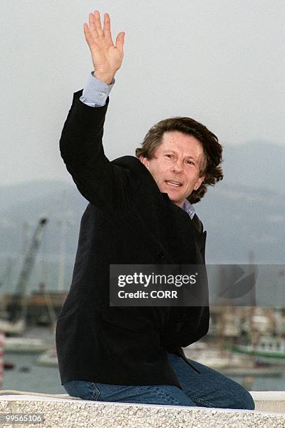 File picture taken on May 8, 1991 shows French filmmaker of Polish origin Roman Polanski posing during the 44th Cannes Film Festival when he was...