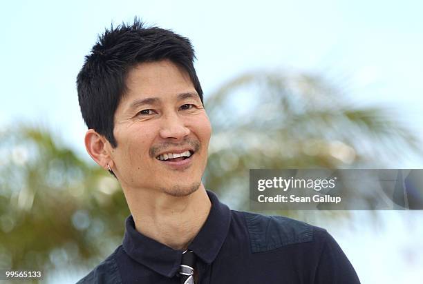 Director Gregg Araki attend the "Kaboom" Photocall at the Palais des Festivals during the 63rd Annual Cannes Film Festival on May 15, 2010 in Cannes,...