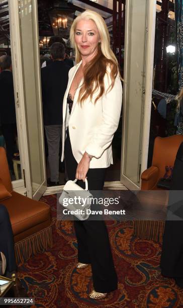 Tamara Beckwith attends a private dinner hosted by Delvaux and British Vogue to celebrate Delvaux's New Bond Street store at Mark's Club on July 10,...