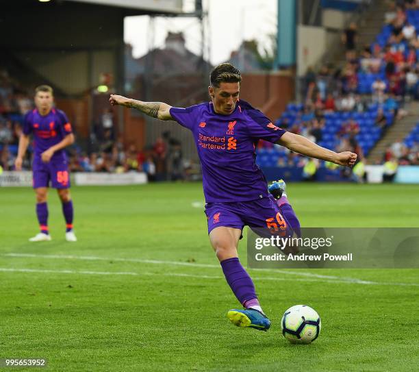 Harry Wilson of Liverpool during the pre-season friendly match between Tranmere Rovers and Liverpool at Prenton Park on July 10, 2018 in Birkenhead,...