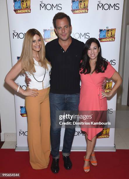 Denise Albert, Will Arnett and Melissa Musen Gerstein attend The MOMS "Teen Titans Go! To The Movies" Special Screening on July 10, 2018 in New York...