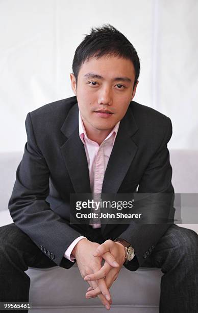 Director Boo Jungfeng from the film "Sandcastle" poses for a portrait session at the Audi Breach during the 63rd Annual Cannes Film Festival on May...