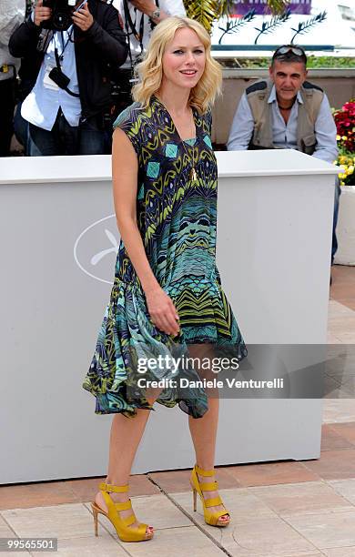 Actress Naomi Watts attends the 'You Will Meet A Tall Dark Stranger' Photocall held at the Palais des Festivals during the 63rd Annual International...