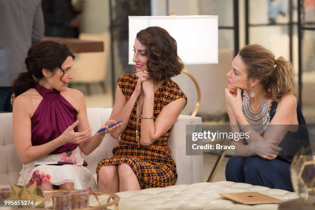 Rule: Burn That Shit to the Ground" Episode 505 -- Pictured: Lisa Edelstein as Abby McCarthy, Necar Zadegan as Delia, Beau Garrett as Phoebe --