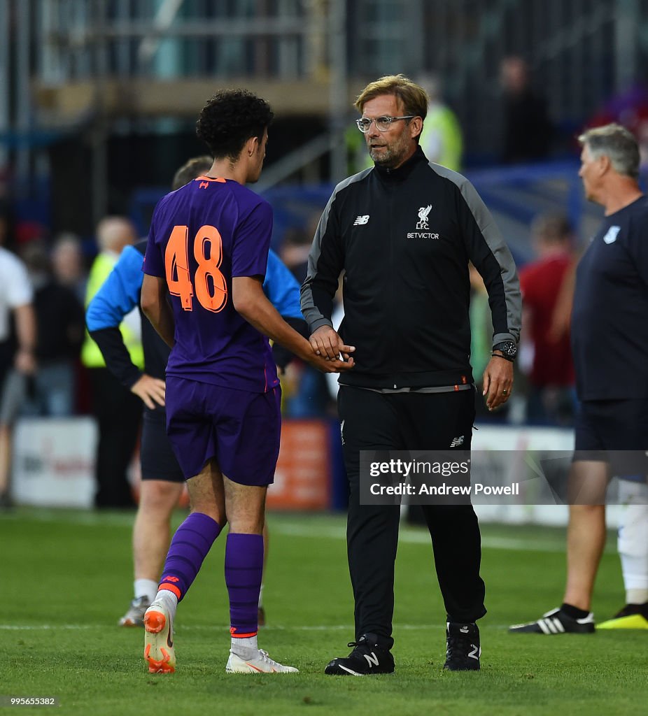 Tranmere Rovers v Liverpool - Pre-Season Friendly