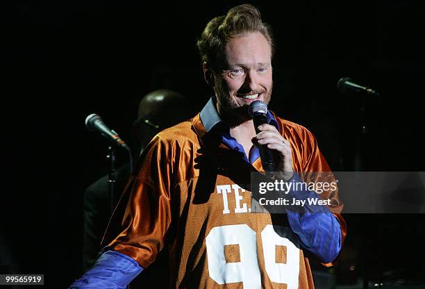 Conan O'Brien performs his "Legally Phohibited From Being Funny On Television" Tour at the Austin Music Hall on May 14, 2010 in Austin, Texas.