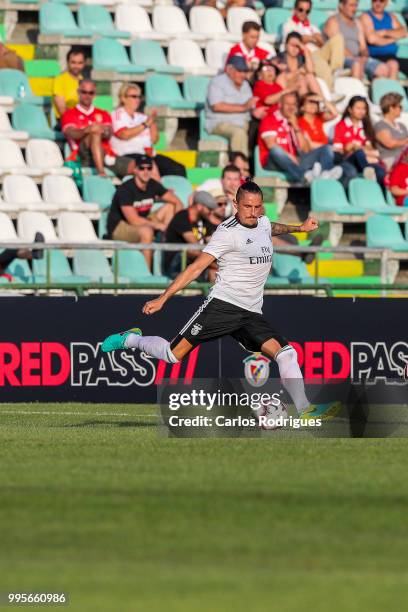 Benfica midfielder Ljubomir Fejsa from Serbia during the Benfica v FK Napredak - Pre-Season Friendly match at Estadio do Bonfim on July 10, 2018 in...