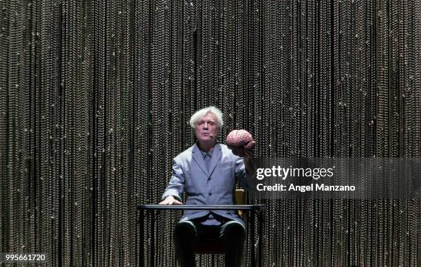 David Byrne performs in concert at Las Noches del Botanico 2018 festival on July 10, 2018 in Madrid, Spain.