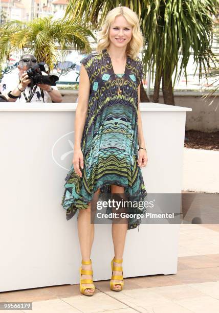 Actress Naomi Watts attends the 'You Will Meet A Tall Dark Stranger' Photocall held at the Palais des Festivals during the 63rd Annual International...