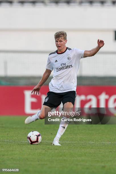 Benfica midfielder Keaton Parks from United States of America during the Benfica v FK Napredak - Pre-Season Friendly match at Estadio do Bonfim on...