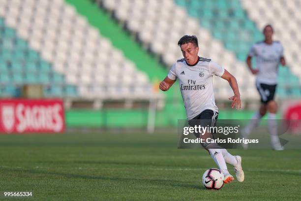 Benfica forward Franco Cervi from Argentina during the Benfica v FK Napredak - Pre-Season Friendly match at Estadio do Bonfim on July 10, 2018 in...