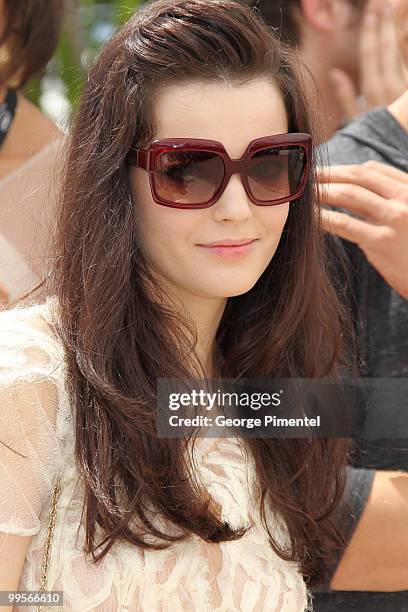 Actress Roxane Mesquida attends the 'Kaboom' Photo Call held at the Palais des Festivals during the 63rd Annual International Cannes Film Festival on...