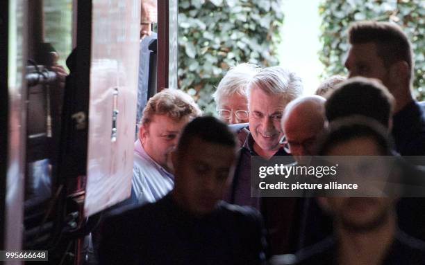 Bayern Munich's head coach Carlo Ancelotti arrives at the team premises at the Saebener Street in Munich, Germany, 28 September 2017. FC Bayern...