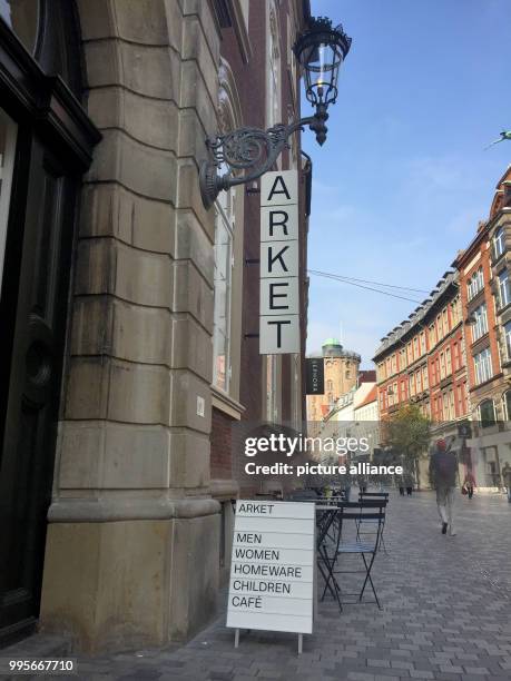 The entrance of an Arket clothes store in Copenhagen, Denmark, 26 September 2017. The Swedish H&M group, which includes the Arket chain, targets new...