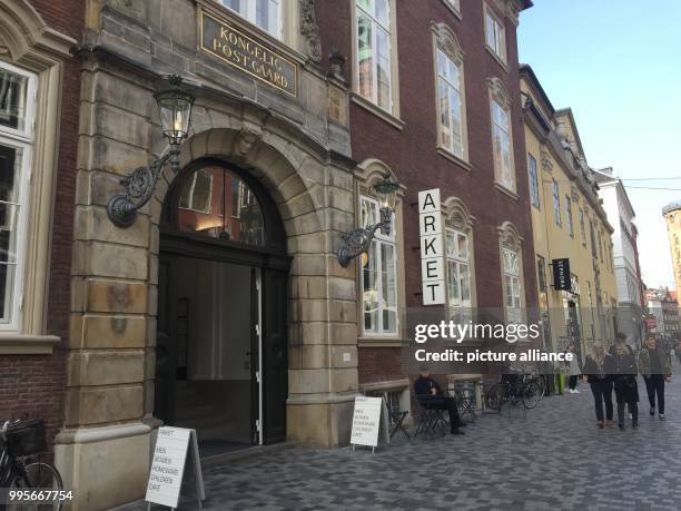 The entrance of an Arket clothes store in Copenhagen, Denmark, 26 September 2017. The Swedish H&M group, which includes the Arket chain, targets new...