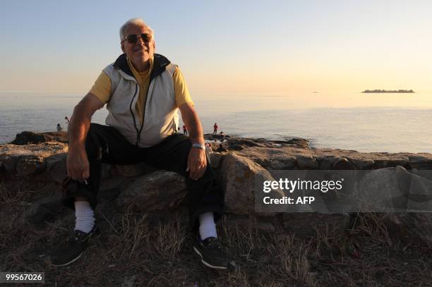 Treasure hunter Ruben Collado speaks next to the place were the British 64-cannon ship Lord Clive was sunk in 1763 under fire of the Spanish land...