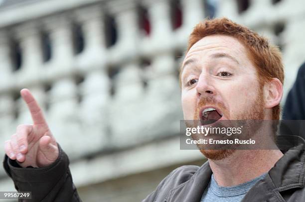 Scott Grimes performs unplugged in Piazza di Spagna on May 15, 2010 in Rome, Italy.