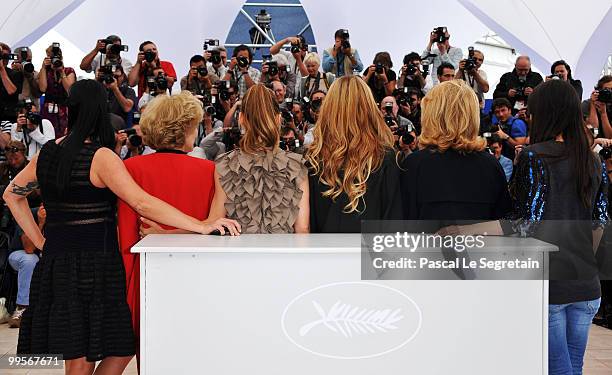 Rossy De Palma, Maria Luisa Paredes, Elsa Pataky, Pilar Lopez De Ayala, Catherine Deneuve and Barbara Goenaga attend the "Homage To The Spanish...