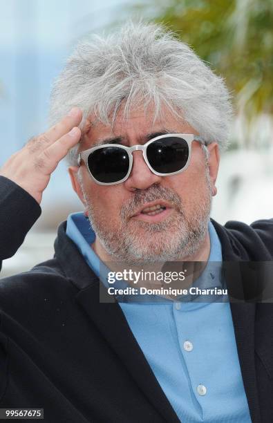 Director Pedro Almodovar attends the Homage to Spanish Cinema Photo Call held at the Palais des Festivals during the 63rd Annual International Cannes...