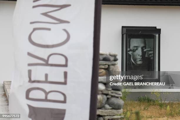 The Bergman Center, an exhibition and conference structure, is pictured on June 18, 2018 on Faro, Sweden, an island in the Baltic sea where Swedish...