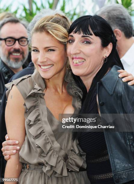 Actresses Elsa Pataky and Rossy De Palma attend the Homage to Spanish Cinema Photo Call held at the Palais des Festivals during the 63rd Annual...