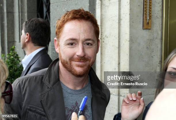 Scott Grimes performs unplugged in Piazza di Spagna on May 15, 2010 in Rome, Italy.