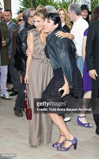 Actresses Elsa Pataky and Rossy De Palma attend the Homage to Spanish Cinema Photo Call held at the Palais des Festivals during the 63rd Annual...