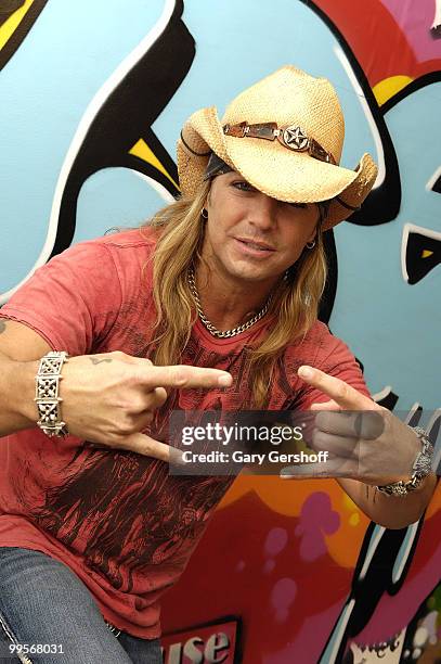 Musical artist Bret Michaels Visits "The Sauce" at Fuse Studios on July 25th, 2007 in New York City.