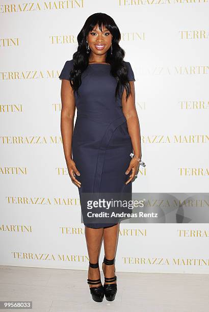 Actress Jennifer Hudson during the Jennifer Hudson Film Announcement at the Martini Terrace during the 63rd Annual Cannes Film Festival on May 15,...