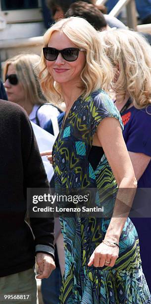 Naomi Watts arrives at the "You Will Meet A Tall Dark Stranger" Photo Call on May 15, 2010 in Cannes, France.