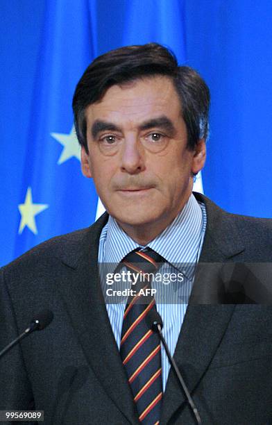 French Prime Minister Francois Fillon is seen before giving a televised speech on March 9, 2008 at the Matignon hotel in Paris. The Government...