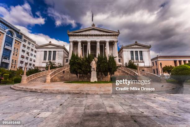 Library Building Greek Old National Library Building Photos et images de collection - Getty Images