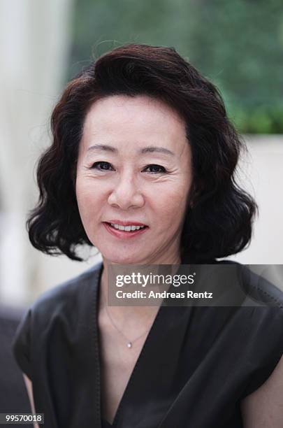 Actress Youn Yuh-Jung poses during a portrait session for the cast of 'Housemaid' at the Residence All Suites during the 63rd Annual Cannes Film...