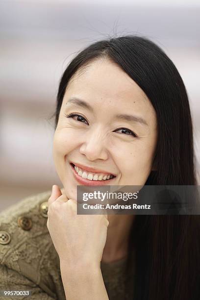 Actress Jeon Do-Youn poses during a portrait session for the cast of 'Housemaid' at the Residence All Suites during the 63rd Annual Cannes Film...