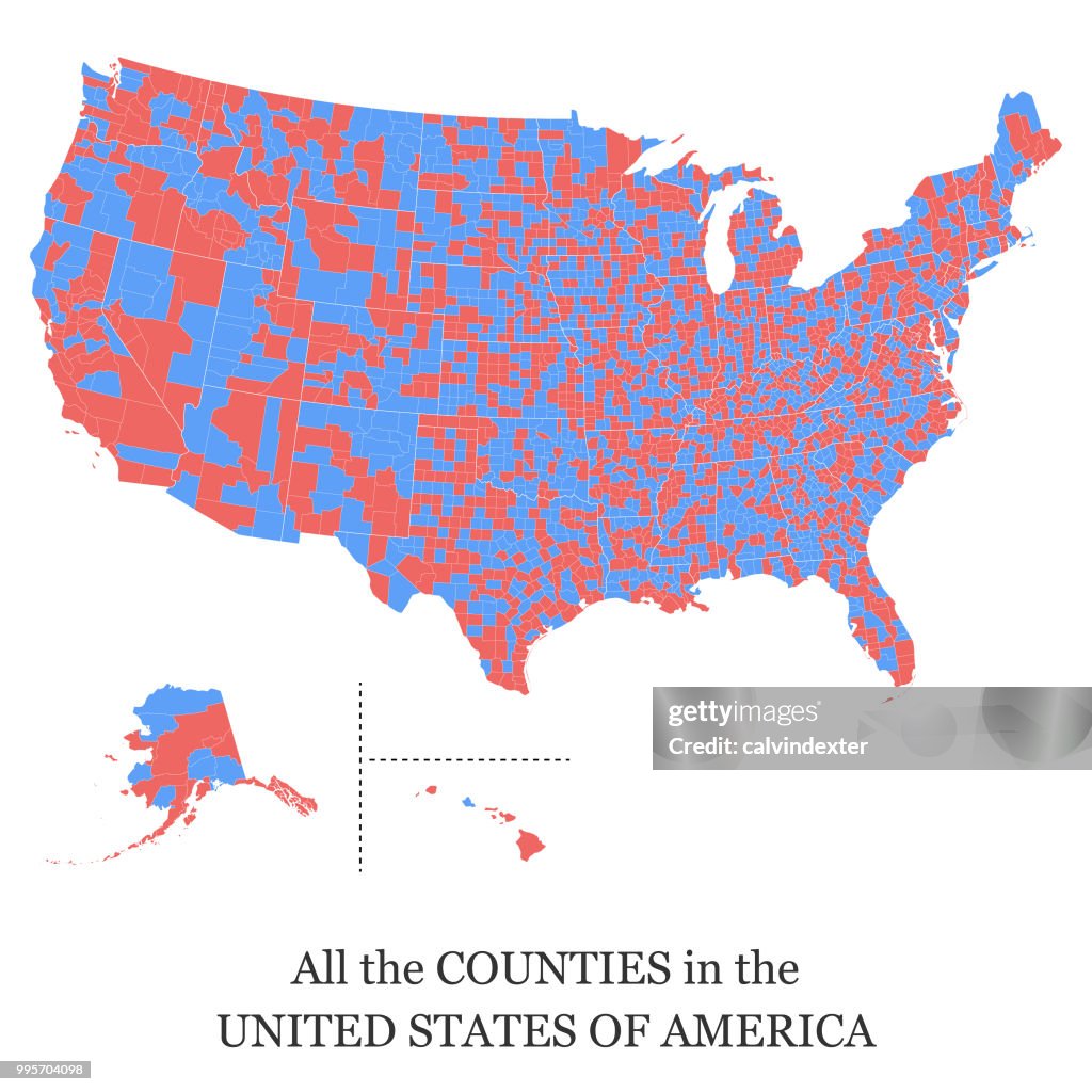 Map of all the counties in the USA